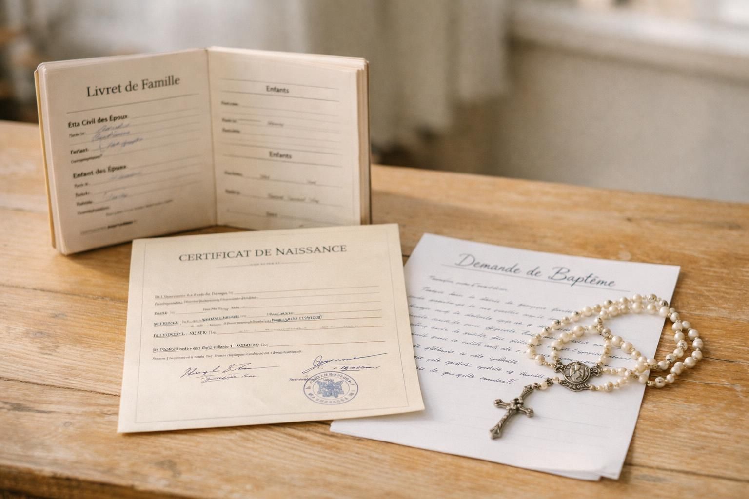 découvrez la liste complète des documents nécessaires pour organiser un baptême religieux, avec des conseils pratiques pour préparer cette étape importante.